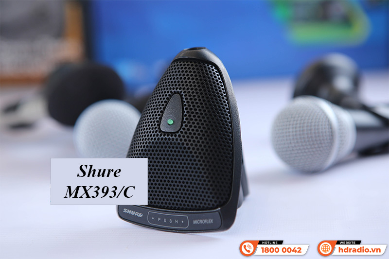 Micro mai rùa đơn hướng Shure MX393/C Micro mai rùa đơn hướng Shure MX393/C