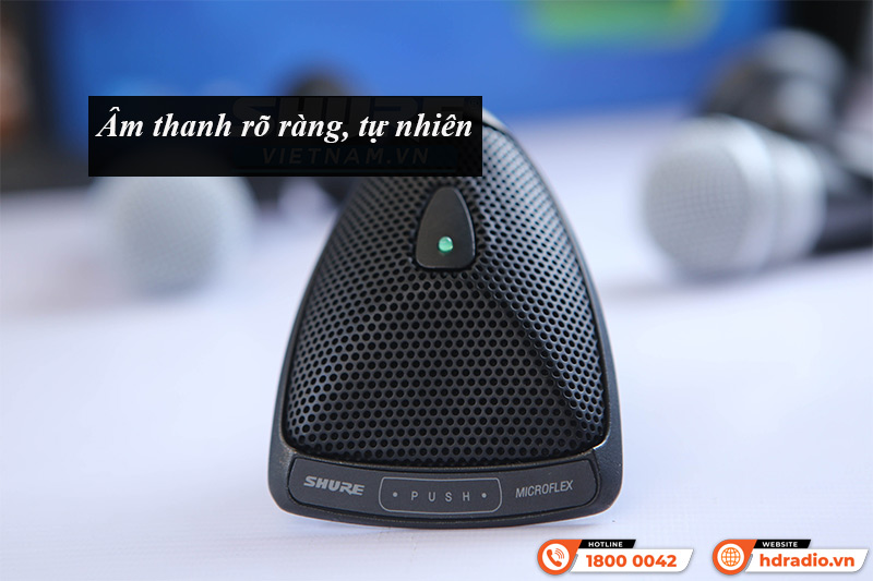 Micro mai rùa đa hướng Shure MX393/S Micro mai rùa đa hướng Shure MX393/S