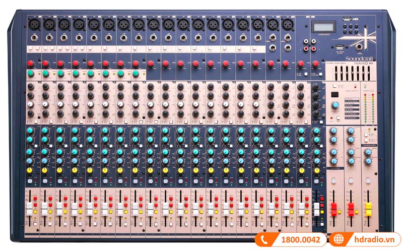 Bàn Mixer Soundcraft Nano M24, 24 kênh, Analog-1