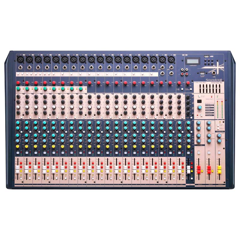 Bàn Mixer Soundcraft Nano M24, 24 kênh, Analog