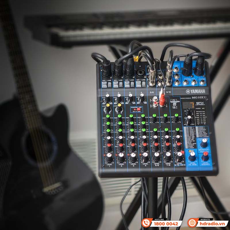 Bàn Mixer Yamaha MG10XU, 10 Kênh, Analog, thu âm, livestream-8