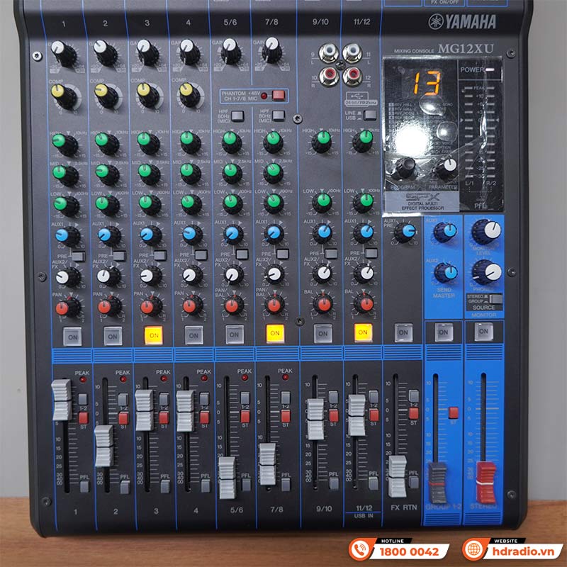 Bàn Mixer Yamaha MG12XU, 12 Kênh, Analog, Bộ xử lý hiệu ứng SPX với 24 chương trình-9