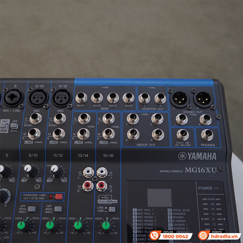 Bàn Mixer Yamaha MG16XU, 16 Kênh, Analog-7