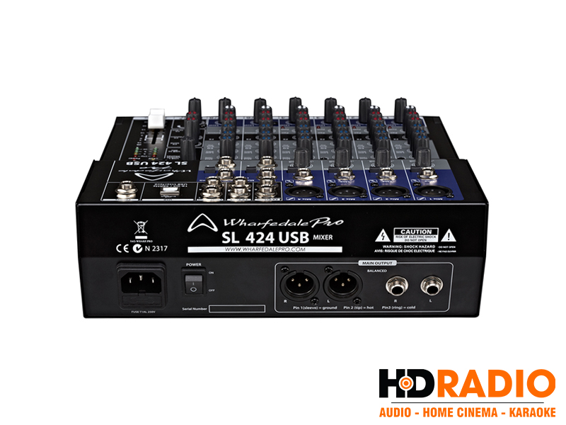 Bàn Mixer Wharfedale SL424USB