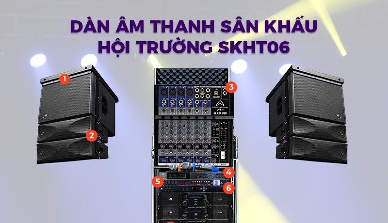 Dàn âm thanh sân khấu hội trường SKHT06