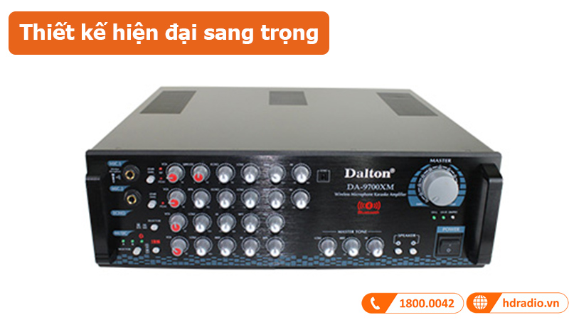 Amply Dalton DA-9700XM thiết kế sang trọng 