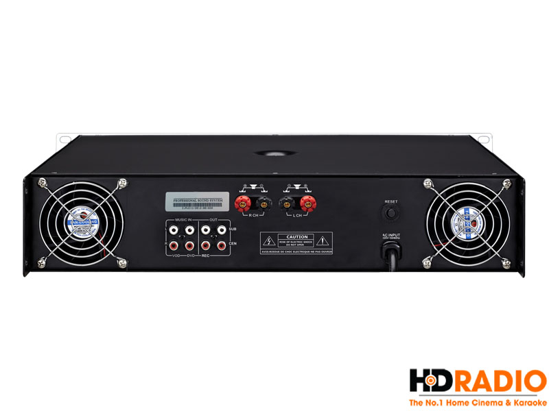 mặt sau Amply Karaoke AAP KA 500