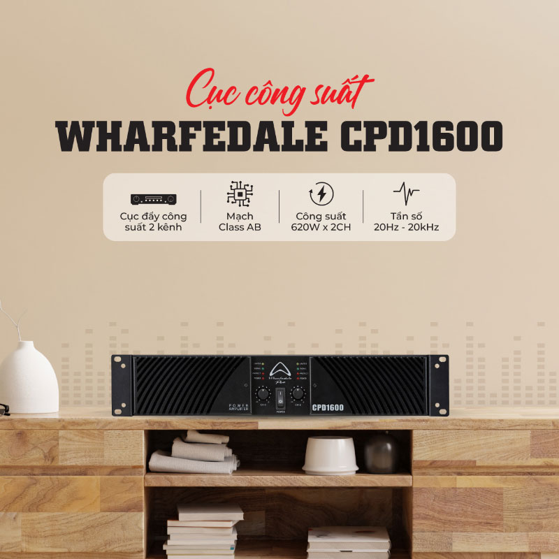 Cục công suất Wharfedale CPD1600 Cục công suất Wharfedale CPD1600