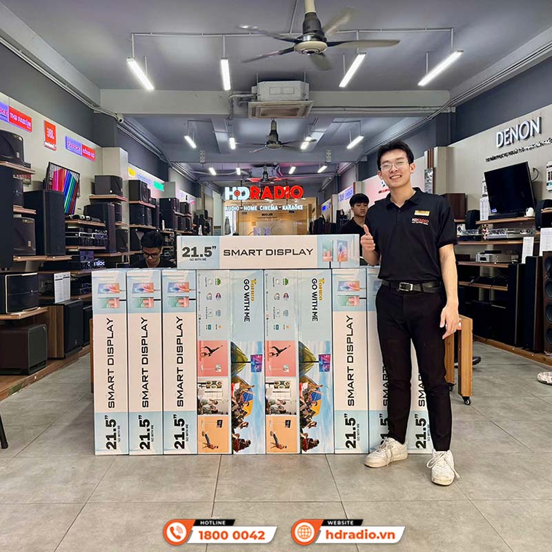 Màn hình Cảm Ứng Di Động 21.5 inch Tomko GoWithMe P220-CB, Camera 8MP, Livestream, Full HD, Bluetooth-5