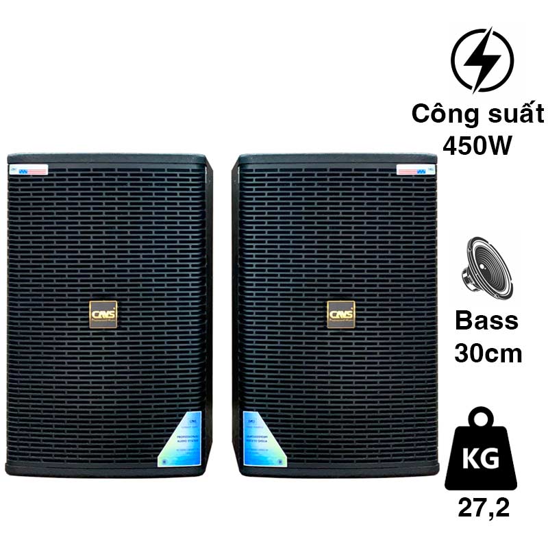 Loa CAVS KT12 Pro, Bass 30cm, Công suất 450W