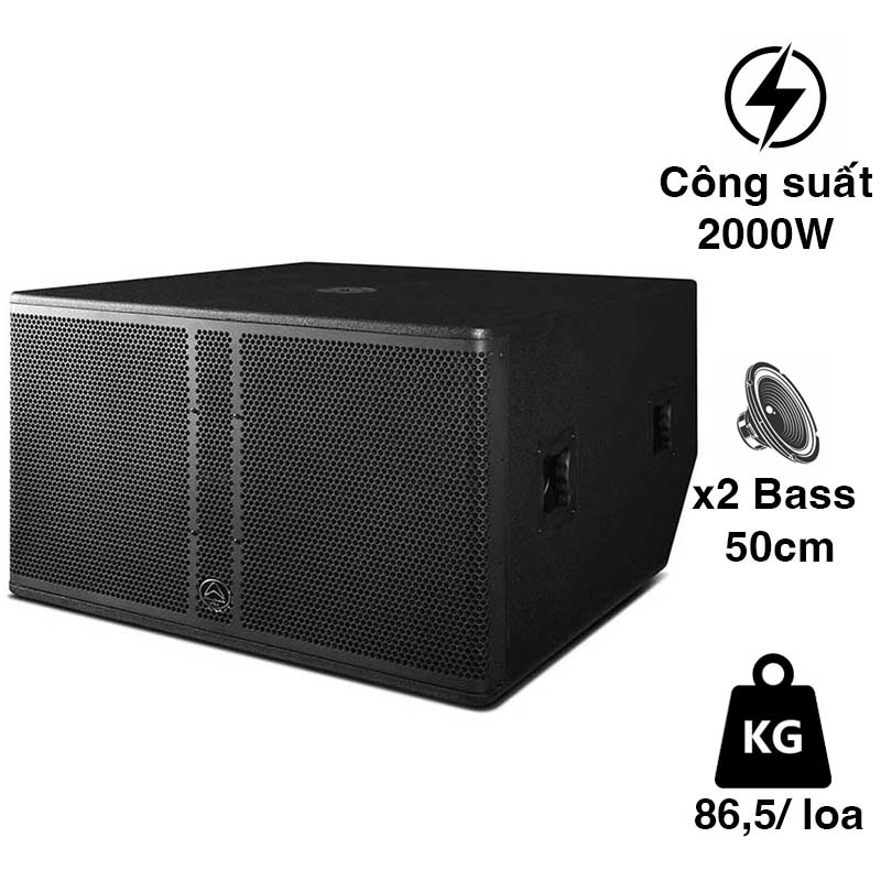 Loa Sub Hội Trường Wharfedale Focus-218S, Bass 50cm, 2000W