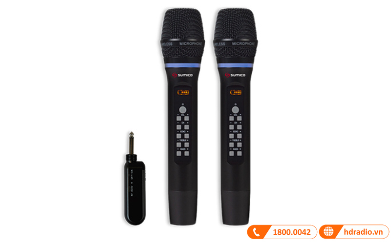 Micro không dây Sumico UHF 300U, tích hợp ECHO, Bluetooth-1