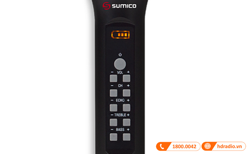 Micro không dây Sumico UHF 300U, tích hợp ECHO, Bluetooth-3