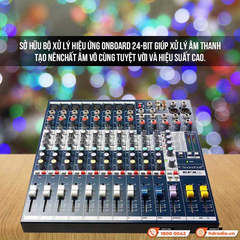 Bàn Mixer Soundcraft EFX8, 10 Kênh, Analog-2