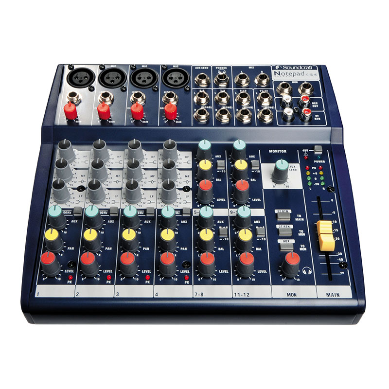 Bàn Mixer Soundcraft Notepad124, 10 Kênh, Analog
