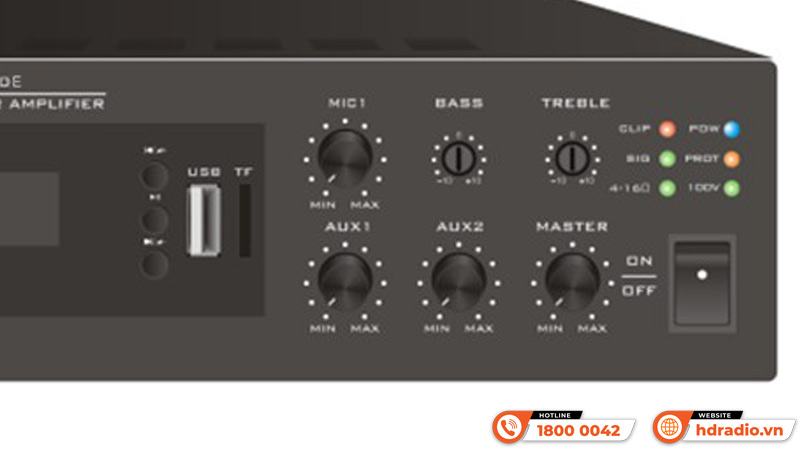 Điều khiển Amply ITC T-B120E