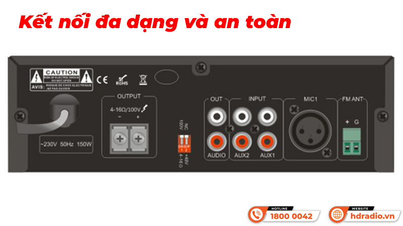 Kết nối Amply ITC T-B120E