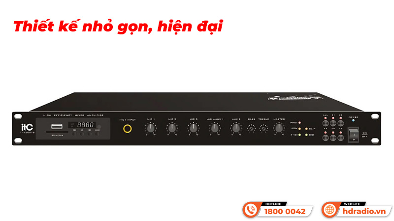 Thiết kế Amply 5 vùng ITC TI-500DTB