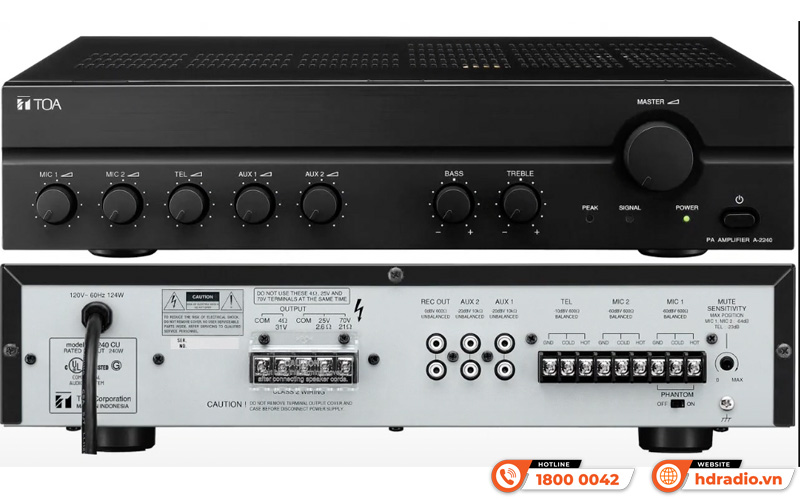 Amply TOA A-2240 H
