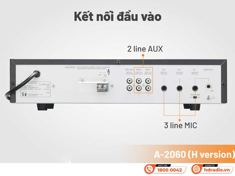 Kết nối và điều chỉnh Amply TOA A2060H