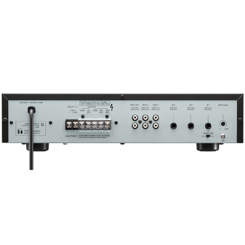 Amply TOA A2120H, Công suất 120W, MIC, AUX, RCA-2