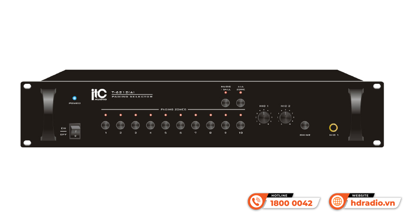 Bộ điều khiển trung tâm 10 vùng ITC T-6212A