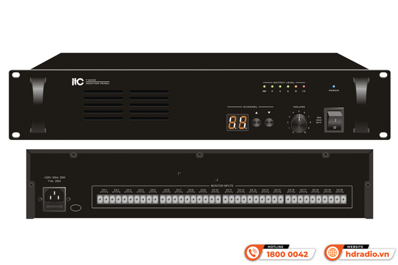 Bộ giám sát 20 kênh ITC T-6220 Bộ giám sát 20 kênh ITC T-6220
