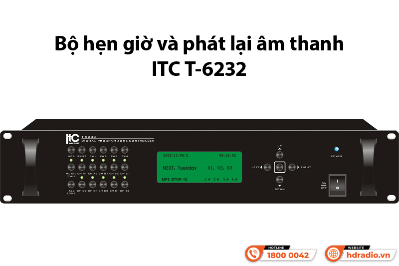 Bộ hẹn giờ và phát lại âm thanh ITC T-6232