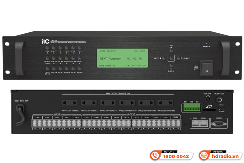 Bộ hẹn giờ và phát lại âm thanh ITC T-6232