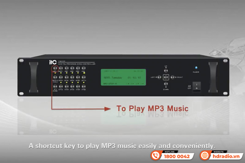 Bộ hẹn giờ và phát lại âm thanh ITC T-6232