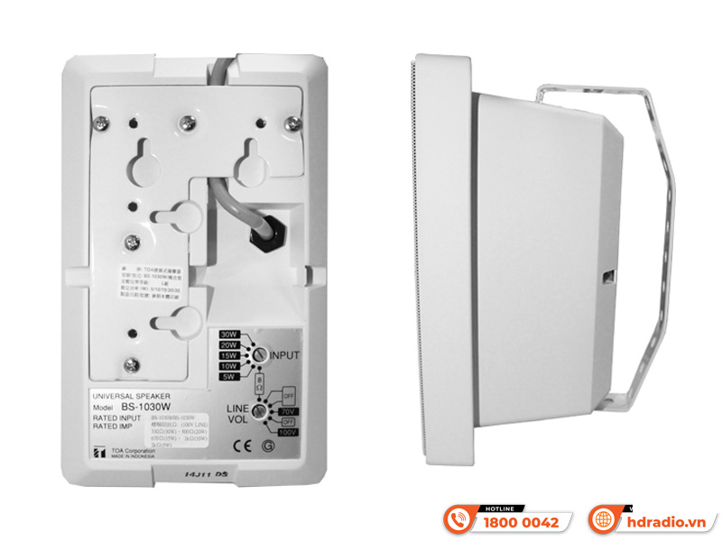 Loa hộp treo tường TOA BS-1030W