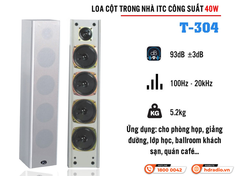Loa cột trong nhà ITC T-304