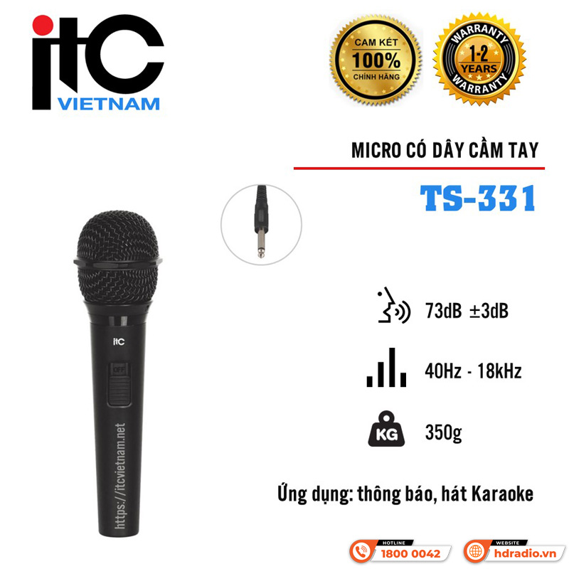 Micro có dây ITC TS-331