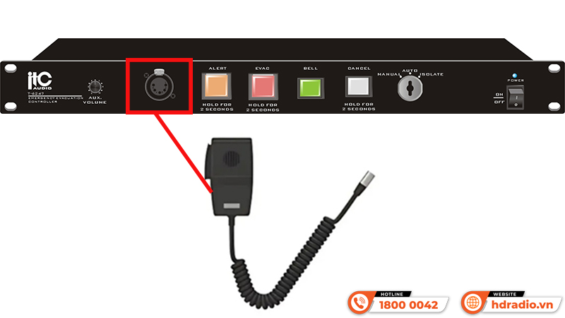 Bộ điều khiển thông báo khẩn cấp ITC T-6247