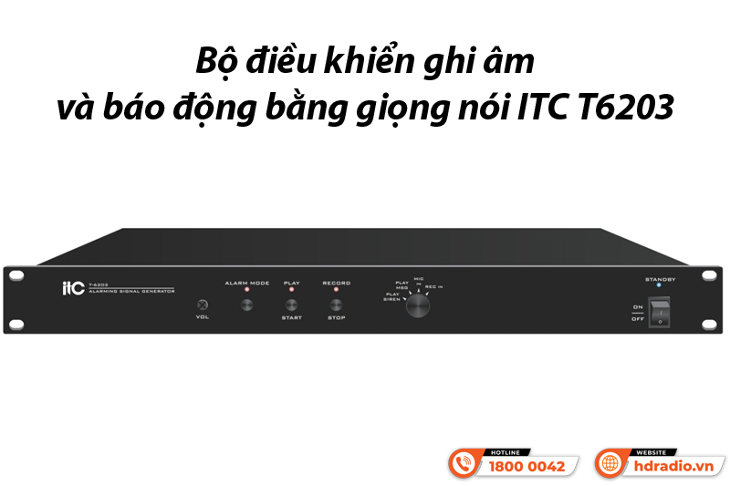 Bộ điều khiển ghi âm và báo động bằng giọng nói ITC T6203