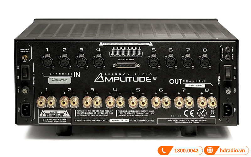 Kết nối Amply Trinnov Amplitude 8