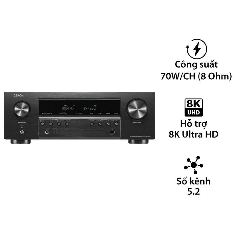Amply Denon AVR-S570BT
