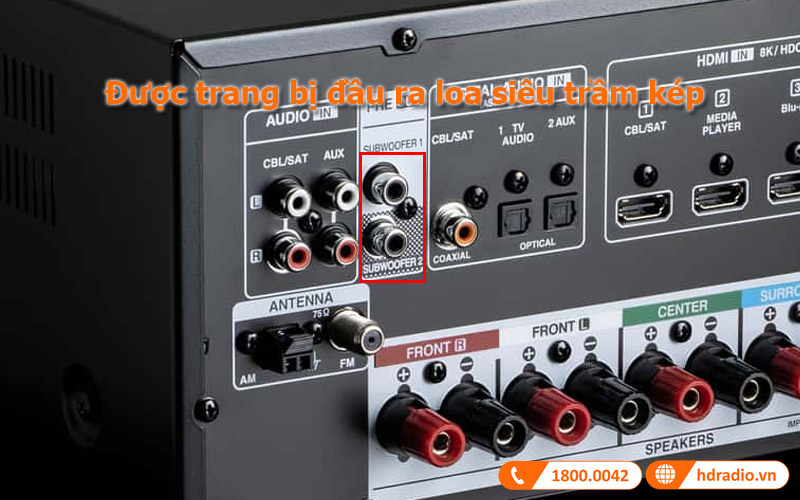 Đầu ra loa siêu trầm kép