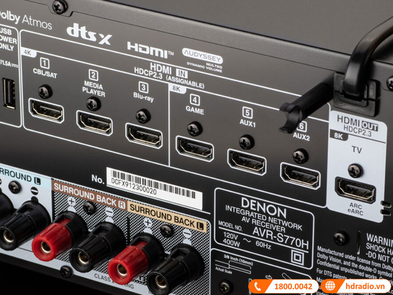 Kết nối Amply Denon AVR-S770H