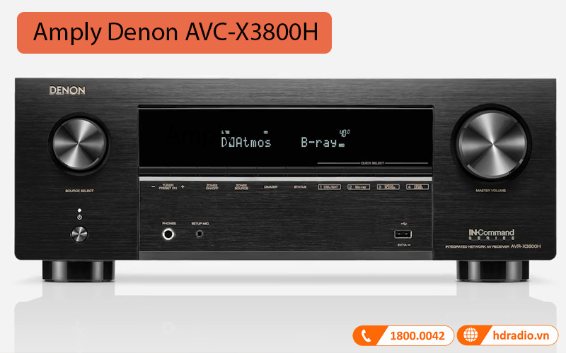 Amply Denon AVR-X3800H