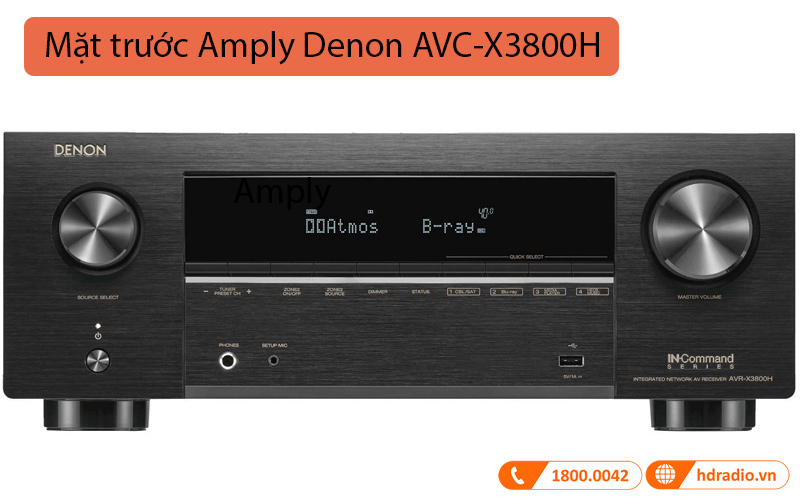 Amply Denon AVR-X3800H