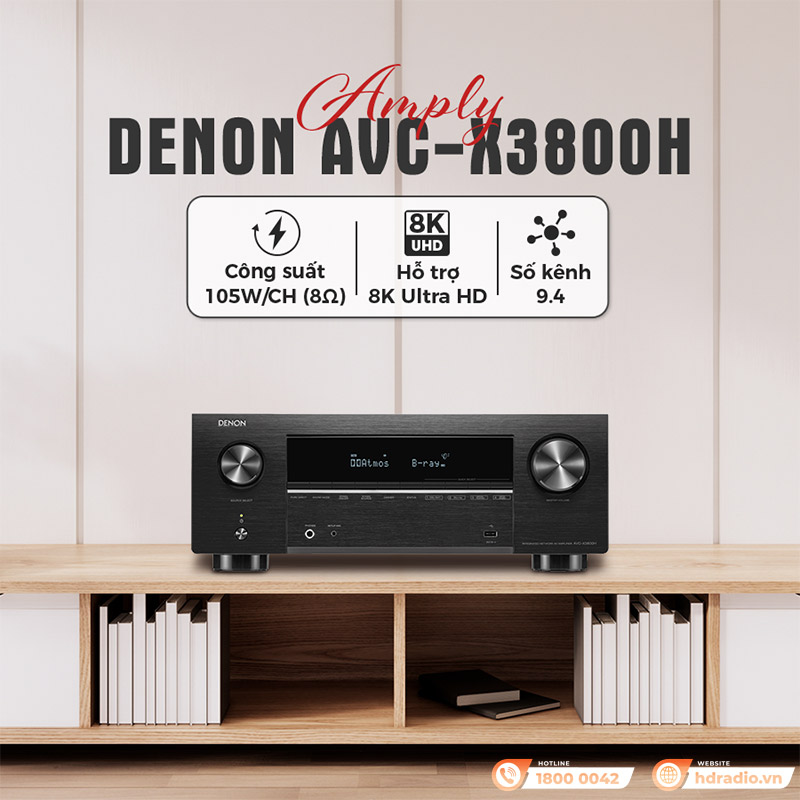 Amply Denon AVR-X3800H
