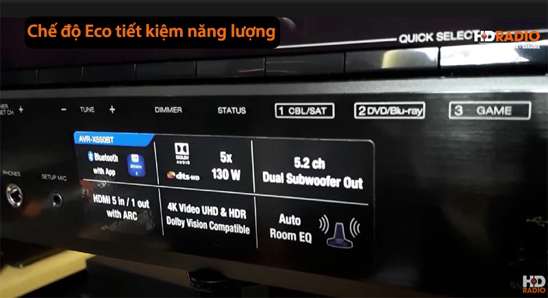 Chế độ eco tiết kiệm năng lượng