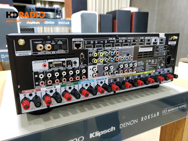 ảnh thực tế mặt sau amply Denon AVC X3700H