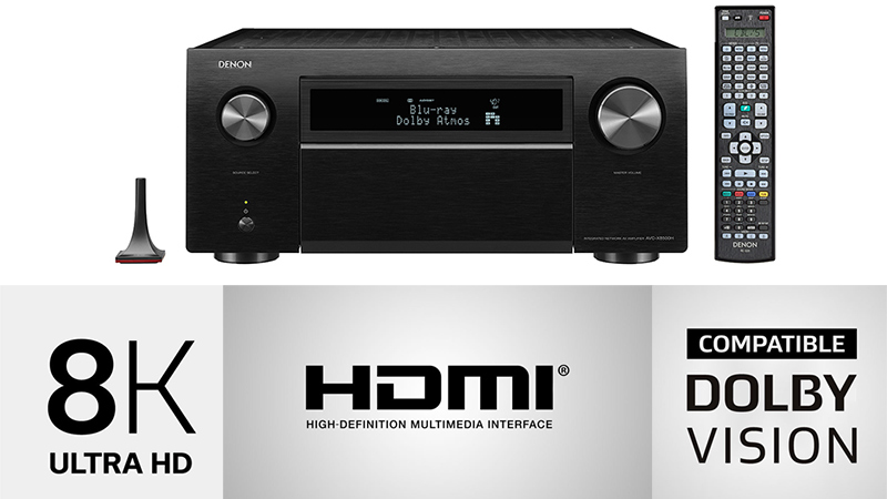 Amply Denon AVC X8500HA ho tro video 8k