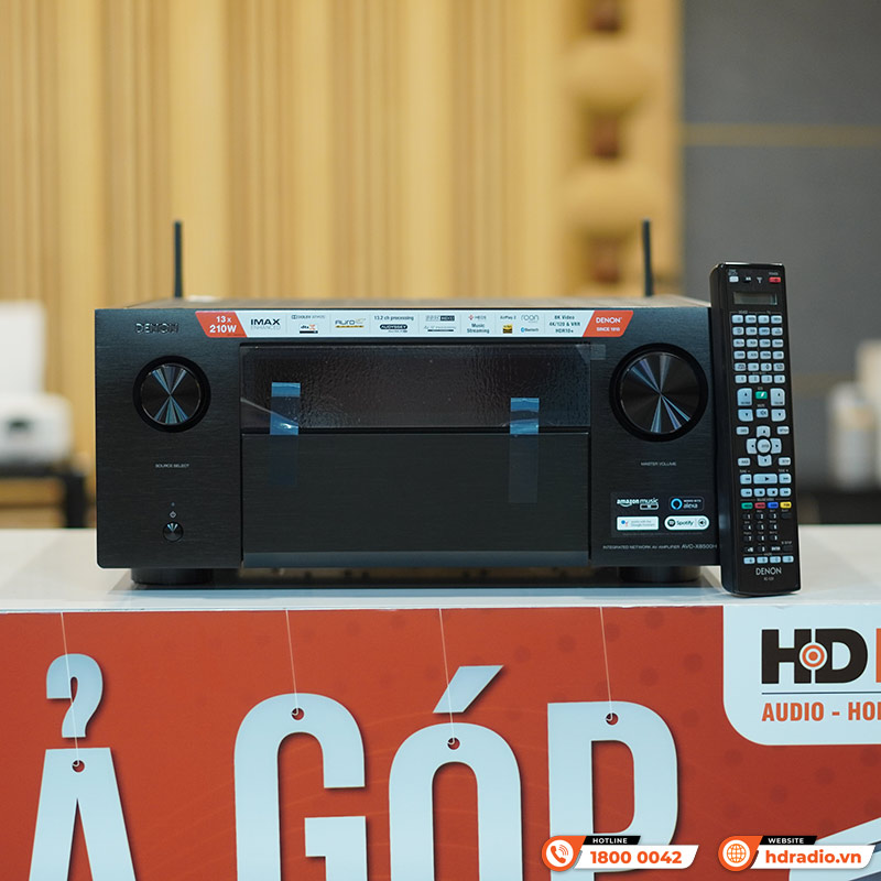 Amply Denon AVC X8500HA, 13.2 Kênh, 150W/CH, 8K, Bluetooth-4