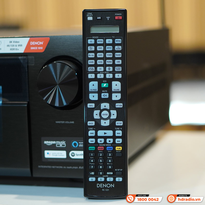 Amply Denon AVC X8500HA, 13.2 Kênh, 150W/CH, 8K, Bluetooth-19