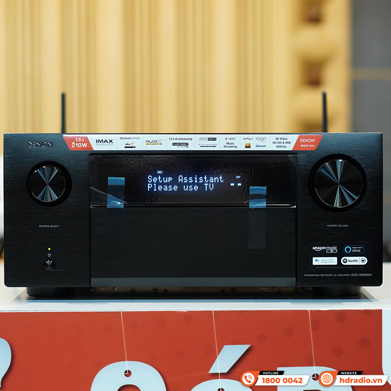 Amply Denon AVC X8500HA, 13.2 Kênh, 150W/CH, 8K, Bluetooth-5