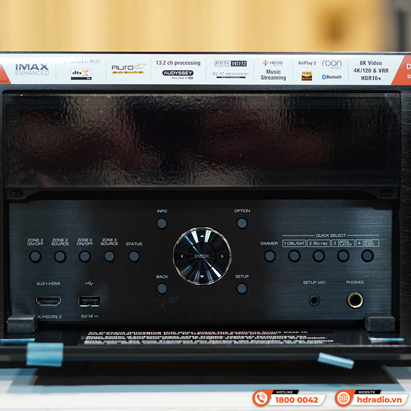 Amply Denon AVC X8500HA, 13.2 Kênh, 150W/CH, 8K, Bluetooth-8