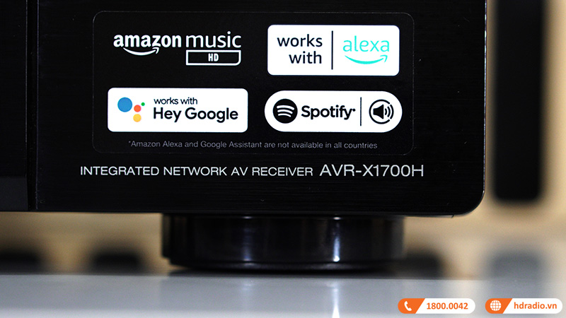 ampli Denon AVR-X1700H có khả năng phát nhạc trực tuyến